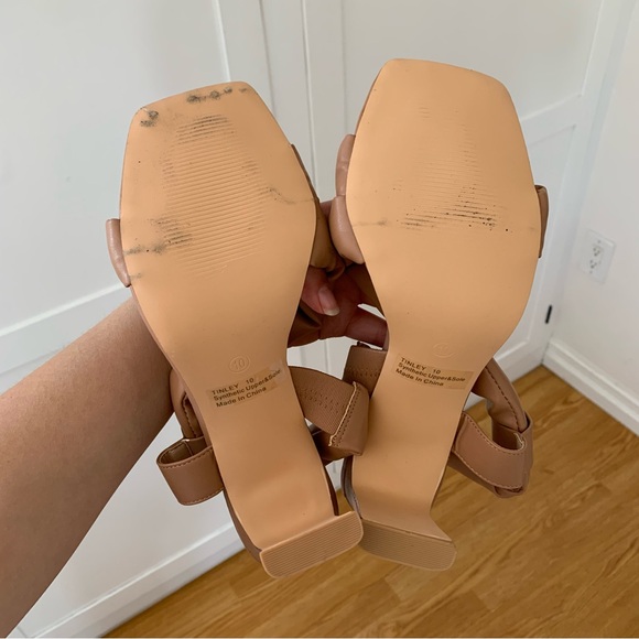 Lemon Drop by Priviledge Mauve Pink 4.5” Block Heel Square Toe Size 10 - Picture 3 of 9